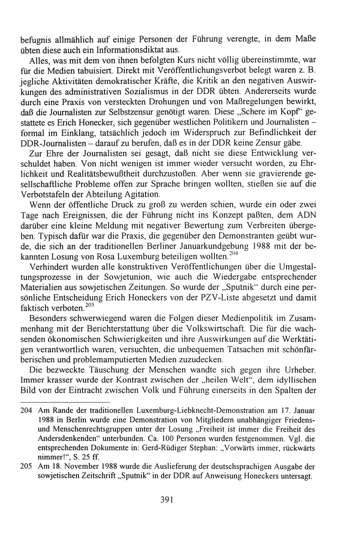 Außerordentlicher Parteitag der SED/PDS (Sozialistische Einheitspartei Deutschlands/Partei des Demokratischen Sozialismus) [Deutsche Demokratische Republik (DDR)], Protokoll der Beratungen am 8./9. und 16./17.12.1989 in Berlin 1989, Seite 391 (PT. SED/PDS DDR Prot. 1989, S. 391)