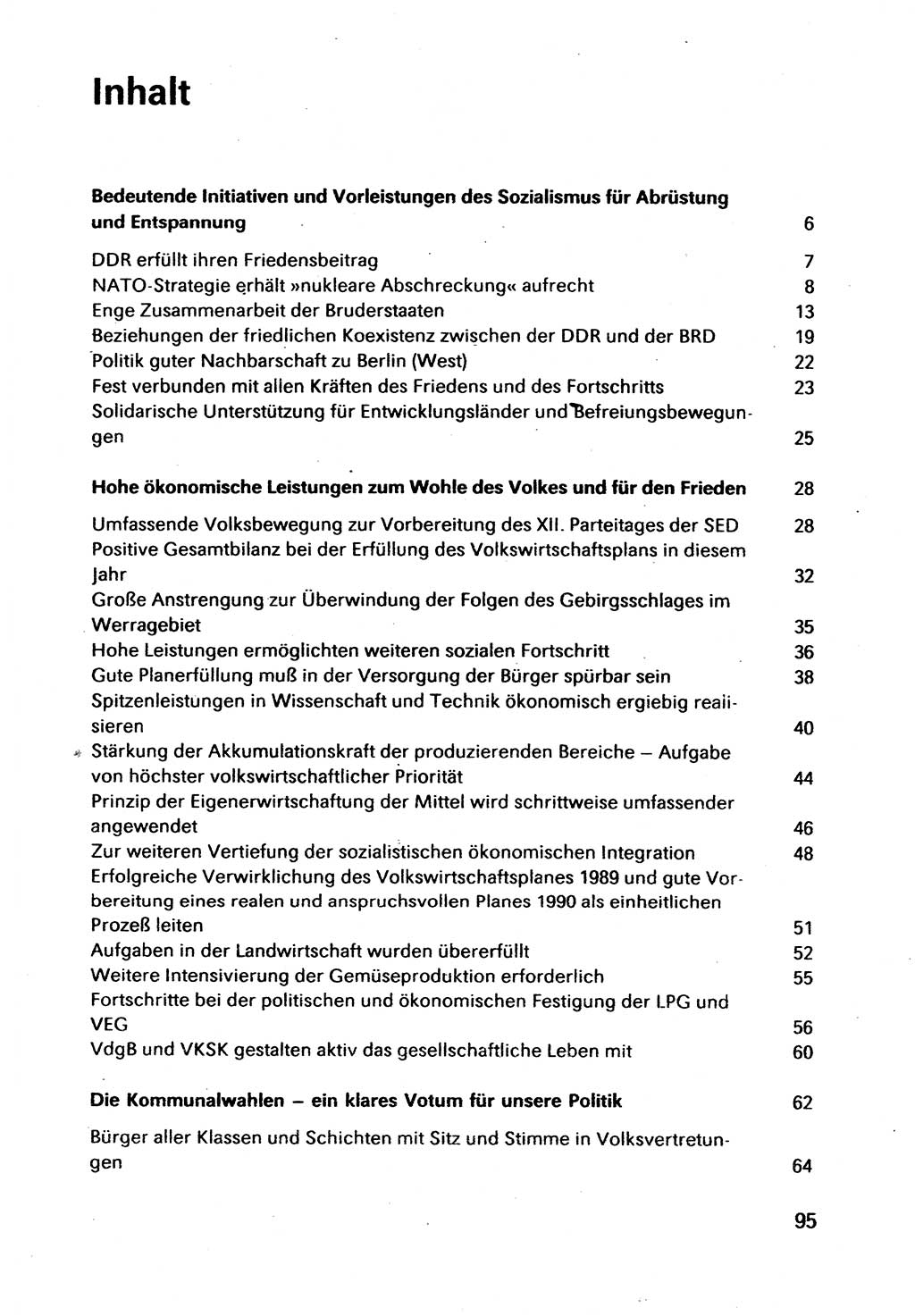 Bericht des Politbüros (PB) an das Zentralkomitee (ZK) der SED (Sozialistische Einheitspartei Deutschlands) [Deutsche Demokratische Republik (DDR)], 8. Tagung des Zentralkomitees des ZK der SED 1989, Seite 95 (Ber. PB ZK SED 8. Tg. DDR 1989, S. 95)