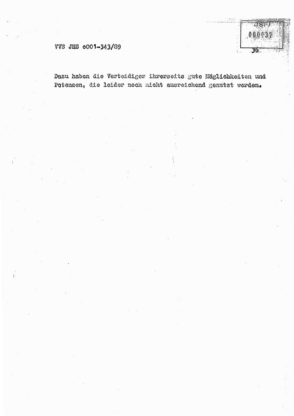 Diplomarbeit Offiziersschüler Axel Henschke (HA Ⅸ/9), Ministerium für Staatssicherheit (MfS) [Deutsche Demokratische Republik (DDR)], Juristische Hochschule (JHS), Vertrauliche Verschlußsache (VVS) o001-343/89, Potsdam 1989, Seite 36 (Dipl.-Arb. MfS DDR JHS VVS o001-343/89 1989, S. 36)