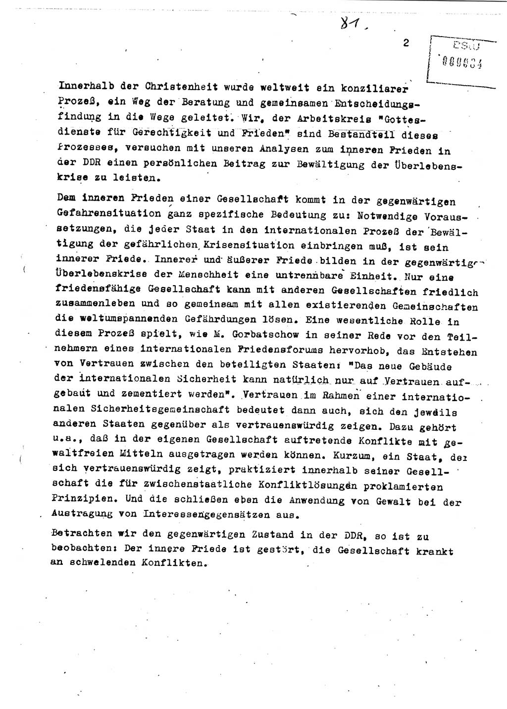 Diplomarbeit Major Günter Müller (HA Ⅸ/9), Ministerium für Staatssicherheit (MfS) [Deutsche Demokratische Republik (DDR)], Juristische Hochschule (JHS), Vertrauliche Verschlußsache (VVS) o001-402/89, Potsdam 1989, Seite 81 (Dipl.-Arb. MfS DDR JHS VVS o001-402/89 1989, S. 81)