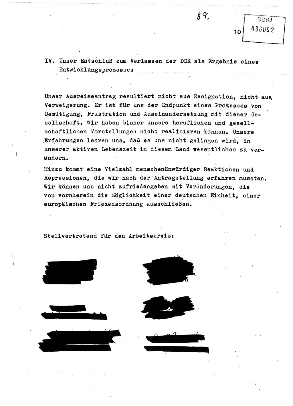 Diplomarbeit Major Günter Müller (HA Ⅸ/9), Ministerium für Staatssicherheit (MfS) [Deutsche Demokratische Republik (DDR)], Juristische Hochschule (JHS), Vertrauliche Verschlußsache (VVS) o001-402/89, Potsdam 1989, Seite 89 (Dipl.-Arb. MfS DDR JHS VVS o001-402/89 1989, S. 89)