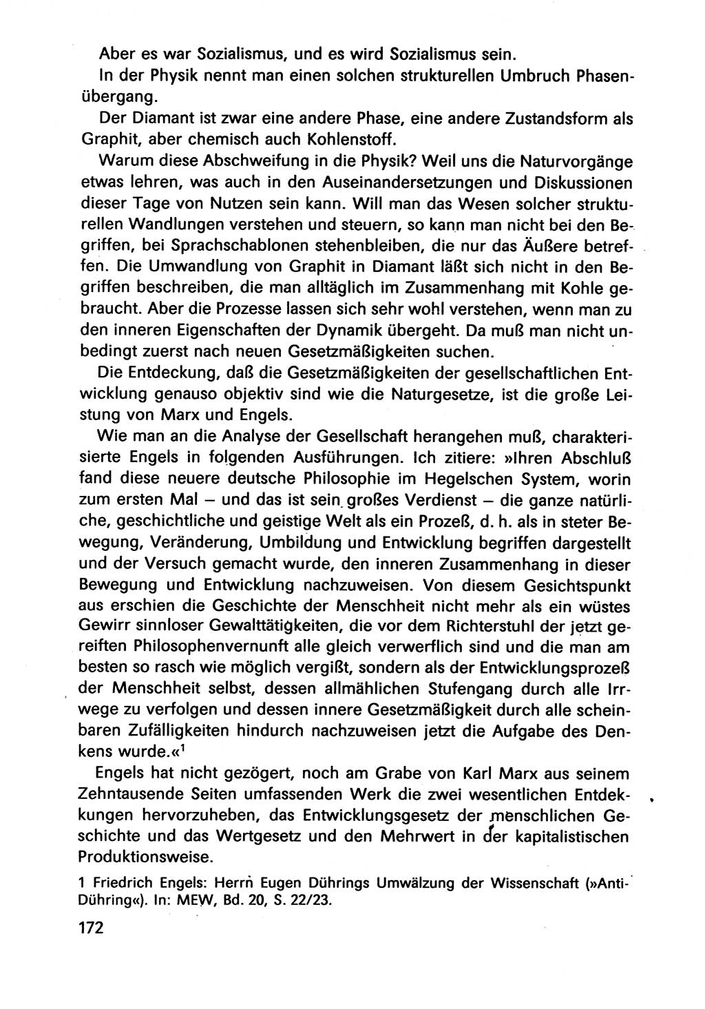 Diskussionsbeiträge, 10. Tagung des ZK (Zentralkomitee) der SED (Sozialistische Einheitspartei Deutschlands) [Deutsche Demokratische Republik (DDR)] 1989, Seite 172 (Disk.-Beitr. 10. Tg. ZK SED DDR 1989, S. 172)