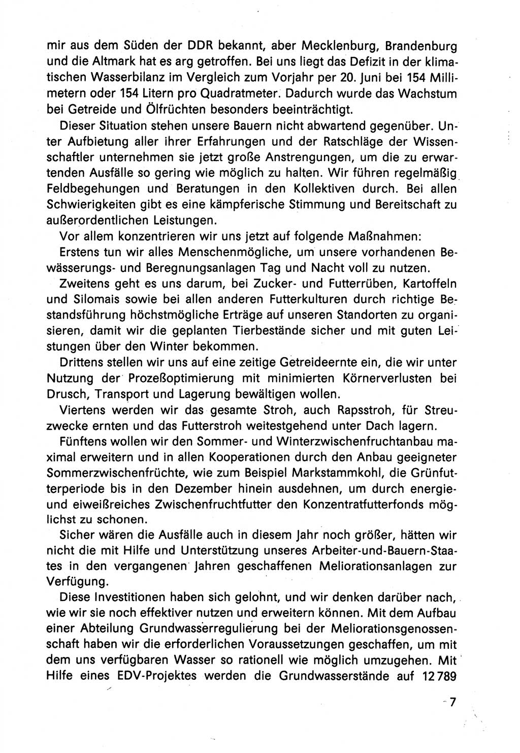 Diskussionsreden, 8. Tagung des ZK (Zentralkomitee) der SED (Sozialistische Einheitspartei Deutschlands) [Deutsche Demokratische Republik (DDR)] 1989, Seite 7 (Disk.-Red. 8. Tg. ZK SED DDR 1989, S. 7)