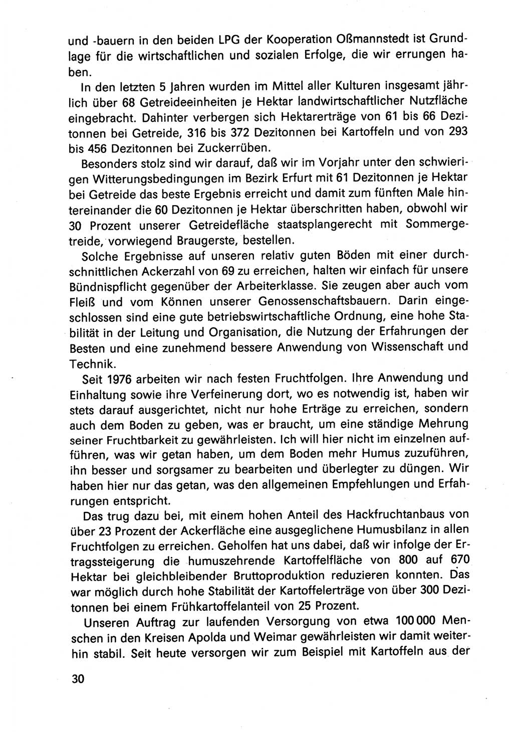 Diskussionsreden, 8. Tagung des ZK (Zentralkomitee) der SED (Sozialistische Einheitspartei Deutschlands) [Deutsche Demokratische Republik (DDR)] 1989, Seite 30 (Disk.-Red. 8. Tg. ZK SED DDR 1989, S. 30)