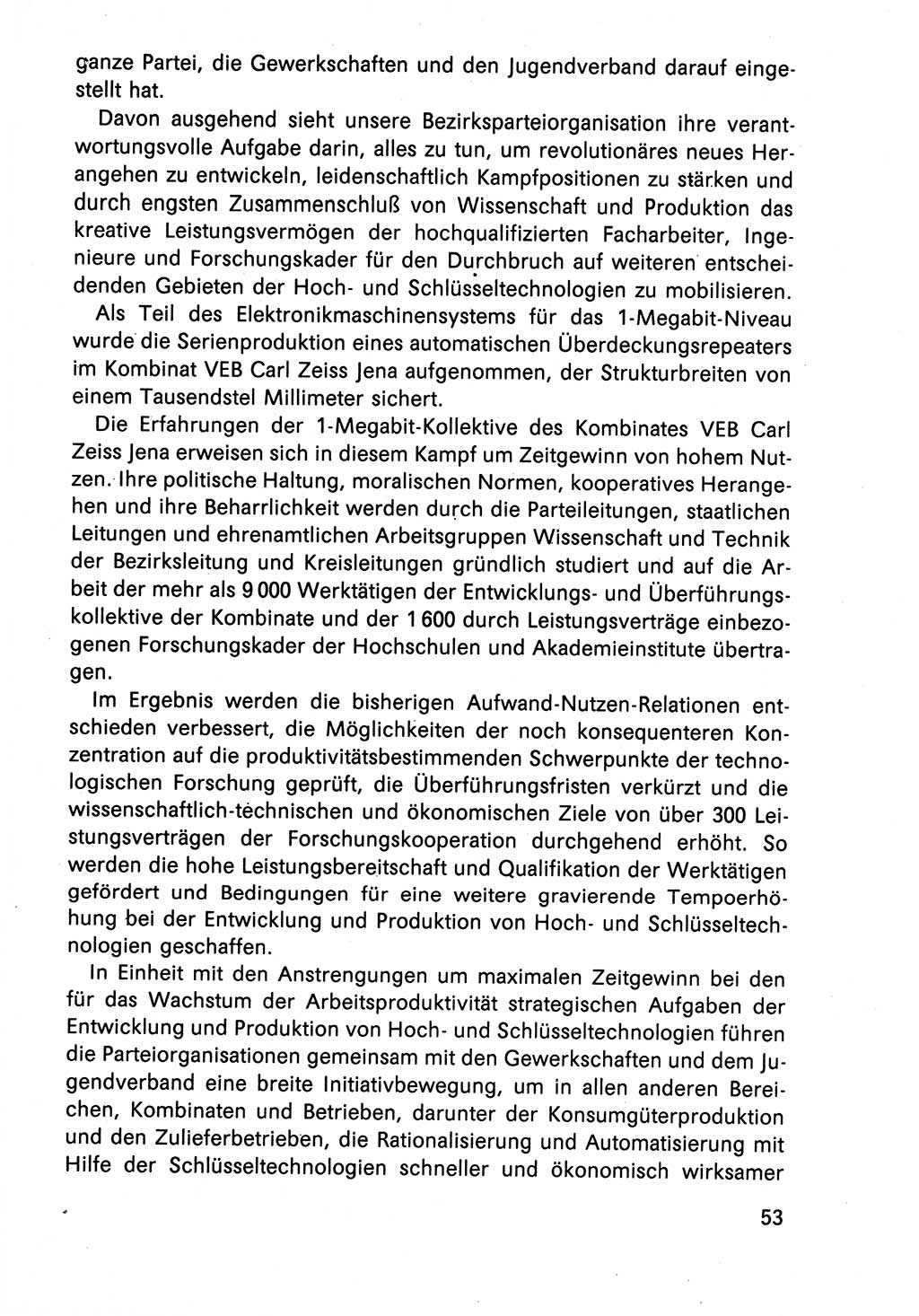 Diskussionsreden, 8. Tagung des ZK (Zentralkomitee) der SED (Sozialistische Einheitspartei Deutschlands) [Deutsche Demokratische Republik (DDR)] 1989, Seite 53 (Disk.-Red. 8. Tg. ZK SED DDR 1989, S. 53)