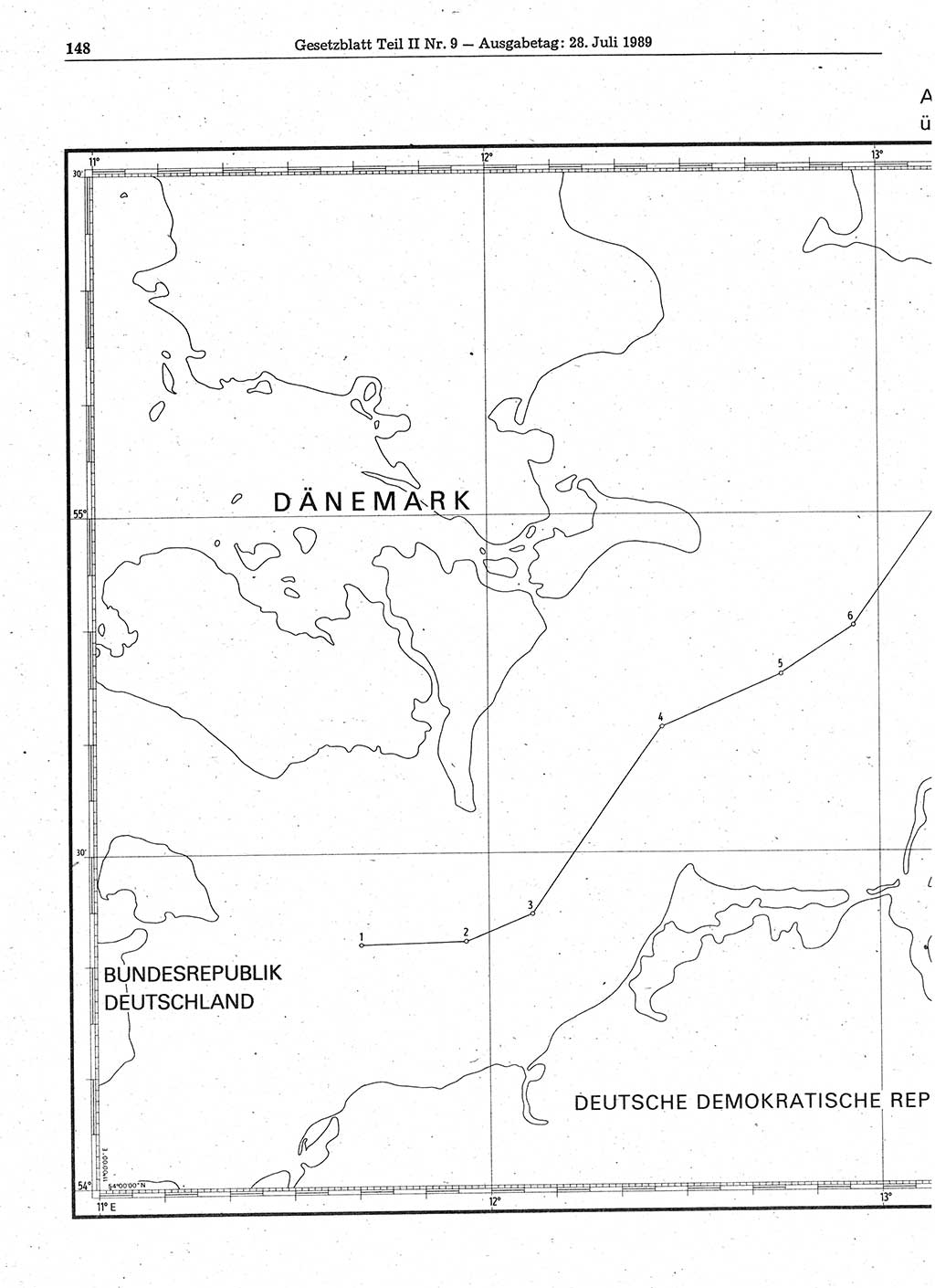 Gesetzblatt (GBl.) der Deutschen Demokratischen Republik (DDR) Teil ⅠⅠ 1989, Seite 148 (GBl. DDR ⅠⅠ 1989, S. 148)