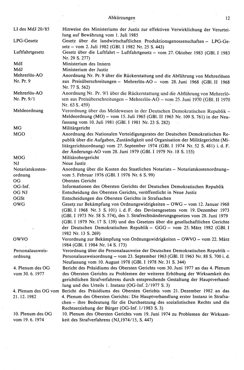 Strafprozeßrecht der DDR (Deutsche Demokratische Republik), Kommentar zur Strafprozeßordnung (StPO) 1989, Seite 12 (Strafprozeßr. DDR Komm. StPO 1989, S. 12)