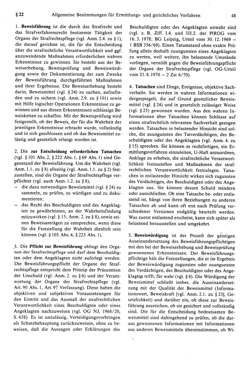 Strafprozeßrecht der DDR (Deutsche Demokratische Republik), Kommentar zur Strafprozeßordnung (StPO) 1989, Seite 48 (Strafprozeßr. DDR Komm. StPO 1989, S. 48)