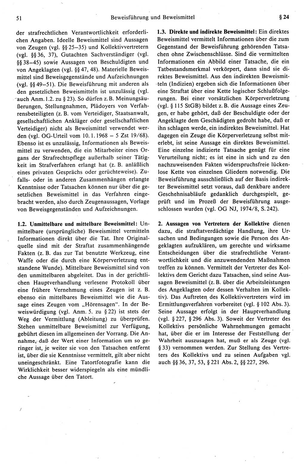 Strafprozeßrecht der DDR (Deutsche Demokratische Republik), Kommentar zur Strafprozeßordnung (StPO) 1989, Seite 51 (Strafprozeßr. DDR Komm. StPO 1989, S. 51)