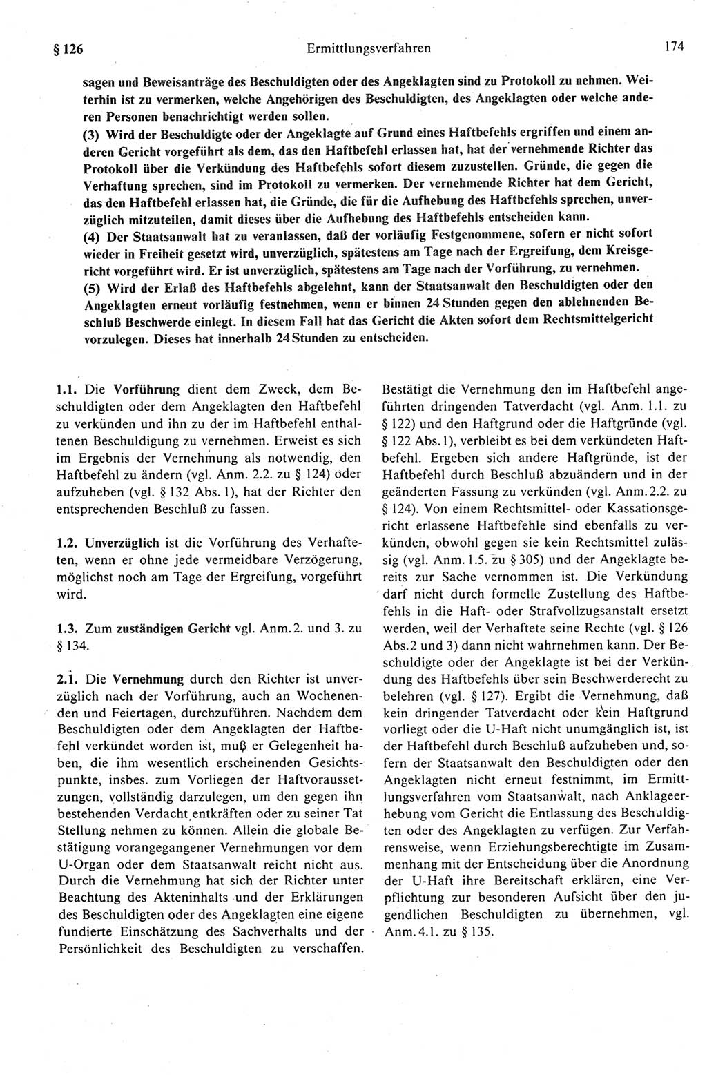 Strafprozeßrecht der DDR (Deutsche Demokratische Republik), Kommentar zur Strafprozeßordnung (StPO) 1989, Seite 174 (Strafprozeßr. DDR Komm. StPO 1989, S. 174)