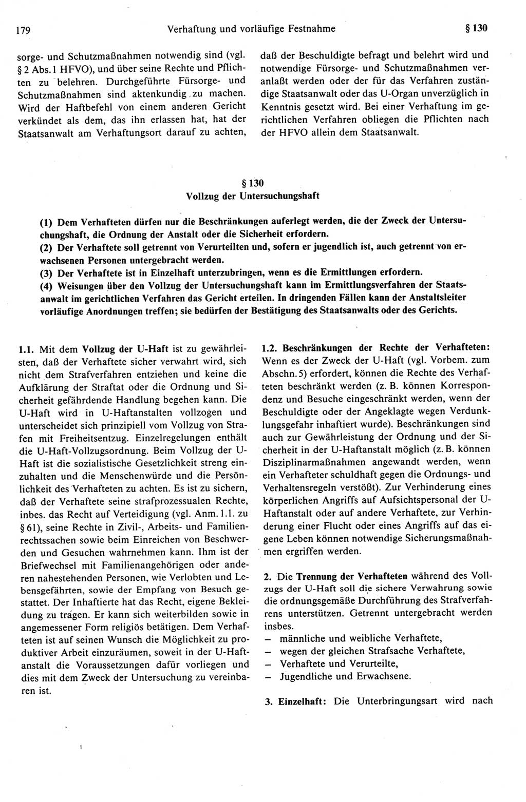 Strafprozeßrecht der DDR (Deutsche Demokratische Republik), Kommentar zur Strafprozeßordnung (StPO) 1989, Seite 179 (Strafprozeßr. DDR Komm. StPO 1989, S. 179)