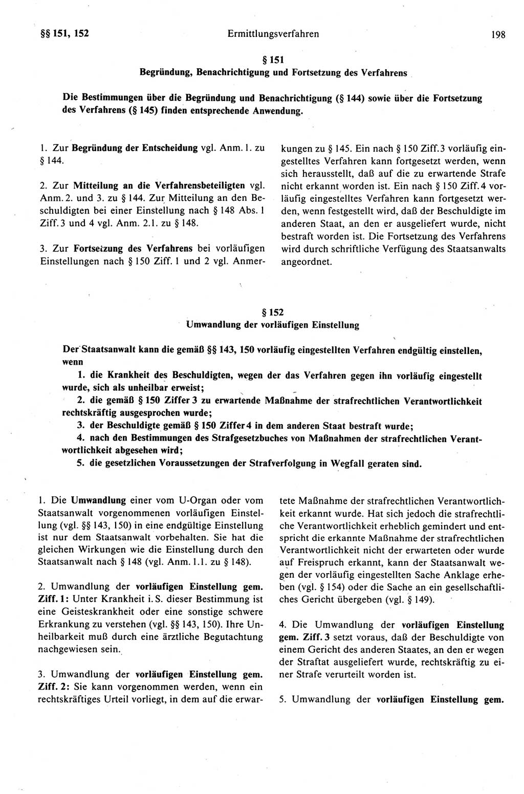 Strafprozeßrecht der DDR (Deutsche Demokratische Republik), Kommentar zur Strafprozeßordnung (StPO) 1989, Seite 198 (Strafprozeßr. DDR Komm. StPO 1989, S. 198)