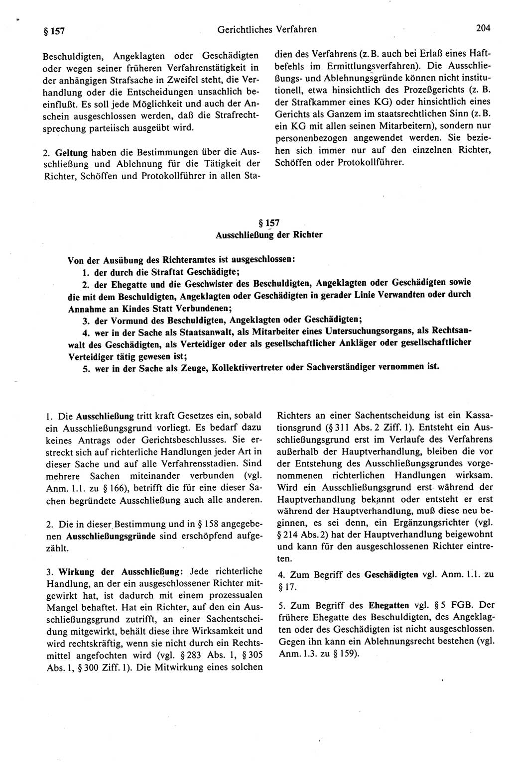 Strafprozeßrecht der DDR (Deutsche Demokratische Republik), Kommentar zur Strafprozeßordnung (StPO) 1989, Seite 204 (Strafprozeßr. DDR Komm. StPO 1989, S. 204)