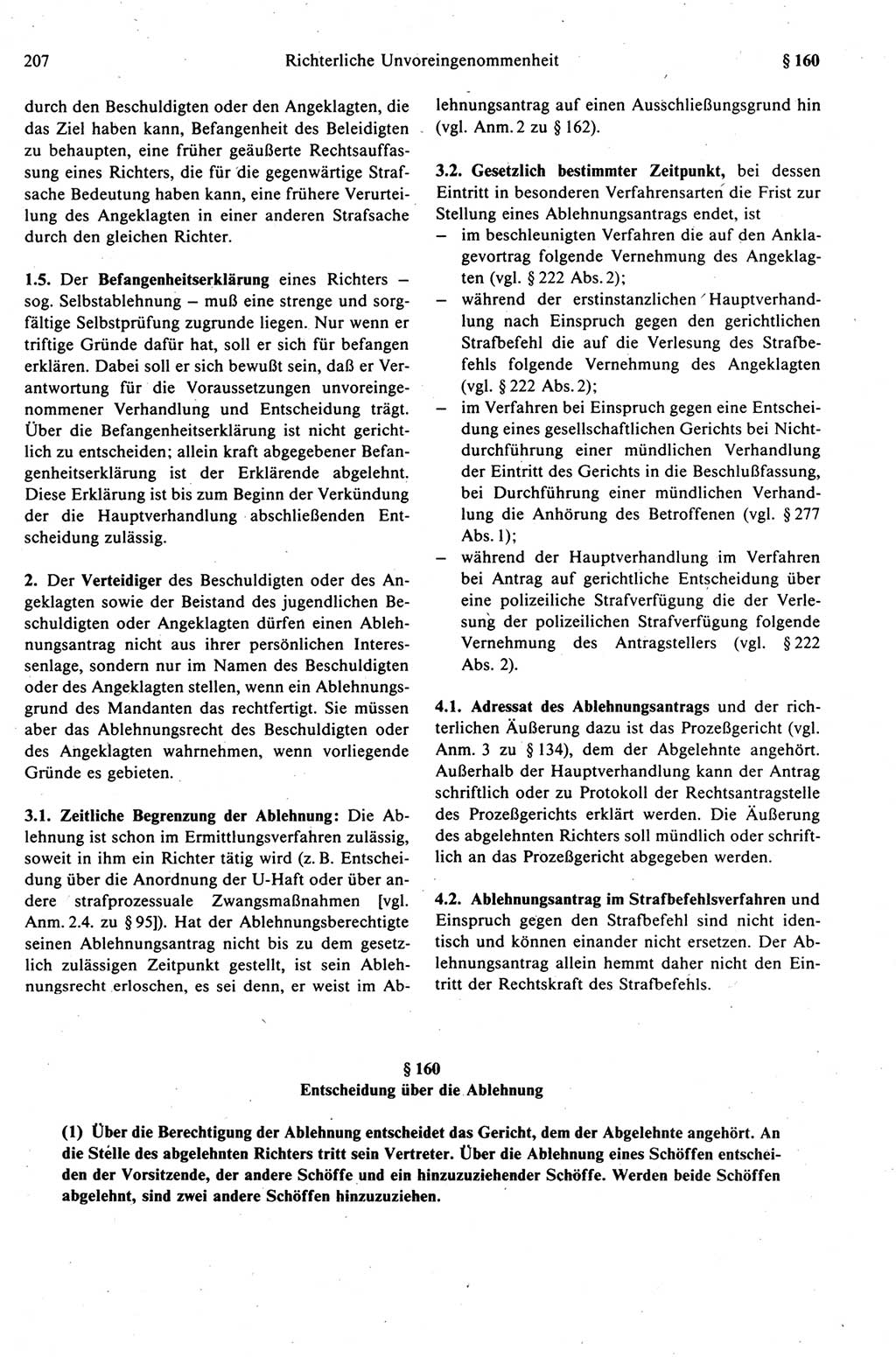 Strafprozeßrecht der DDR (Deutsche Demokratische Republik), Kommentar zur Strafprozeßordnung (StPO) 1989, Seite 207 (Strafprozeßr. DDR Komm. StPO 1989, S. 207)