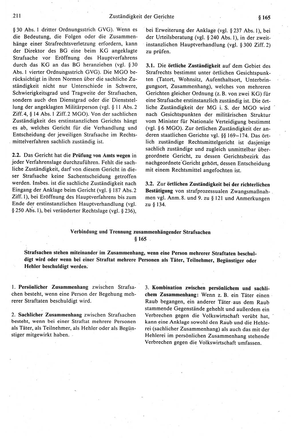 Strafprozeßrecht der DDR (Deutsche Demokratische Republik), Kommentar zur Strafprozeßordnung (StPO) 1989, Seite 211 (Strafprozeßr. DDR Komm. StPO 1989, S. 211)