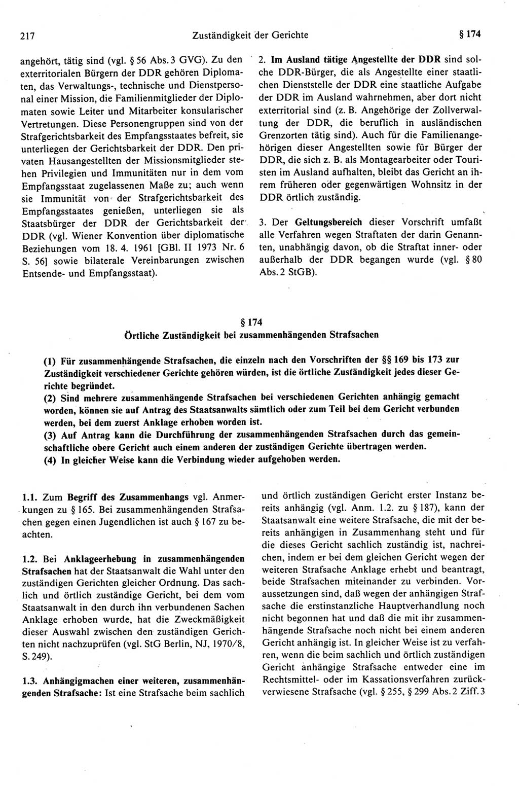 Strafprozeßrecht der DDR (Deutsche Demokratische Republik), Kommentar zur Strafprozeßordnung (StPO) 1989, Seite 217 (Strafprozeßr. DDR Komm. StPO 1989, S. 217)