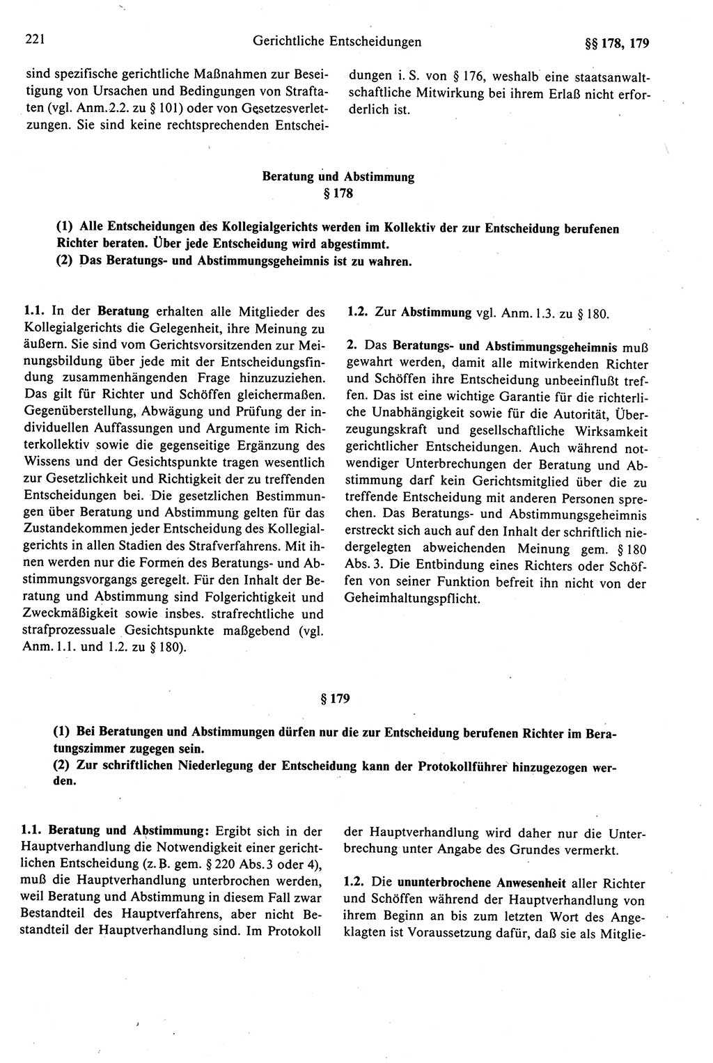 Strafprozeßrecht der DDR (Deutsche Demokratische Republik), Kommentar zur Strafprozeßordnung (StPO) 1989, Seite 221 (Strafprozeßr. DDR Komm. StPO 1989, S. 221)