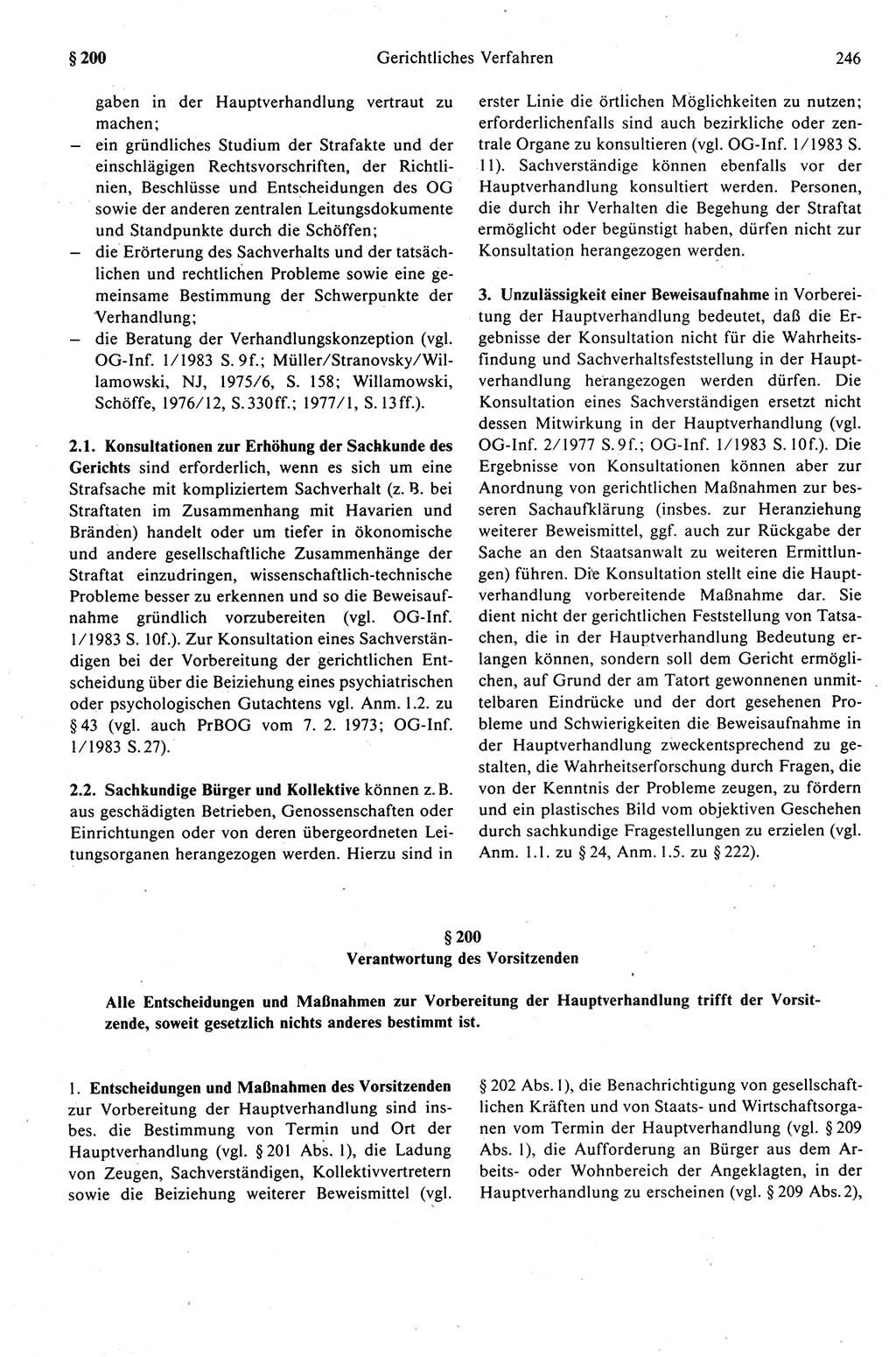 Strafprozeßrecht der DDR (Deutsche Demokratische Republik), Kommentar zur Strafprozeßordnung (StPO) 1989, Seite 246 (Strafprozeßr. DDR Komm. StPO 1989, S. 246)