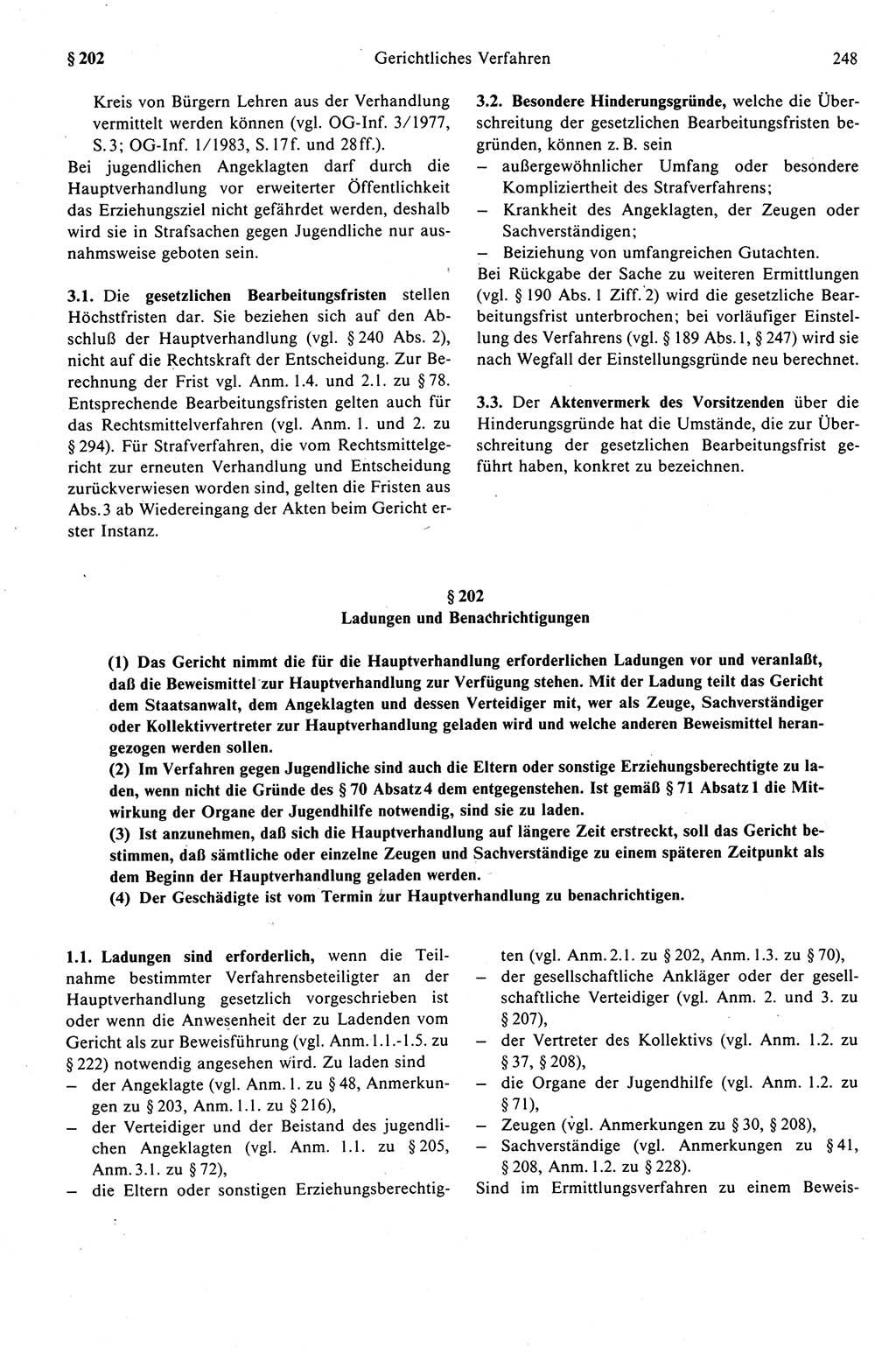 Strafprozeßrecht der DDR (Deutsche Demokratische Republik), Kommentar zur Strafprozeßordnung (StPO) 1989, Seite 248 (Strafprozeßr. DDR Komm. StPO 1989, S. 248)