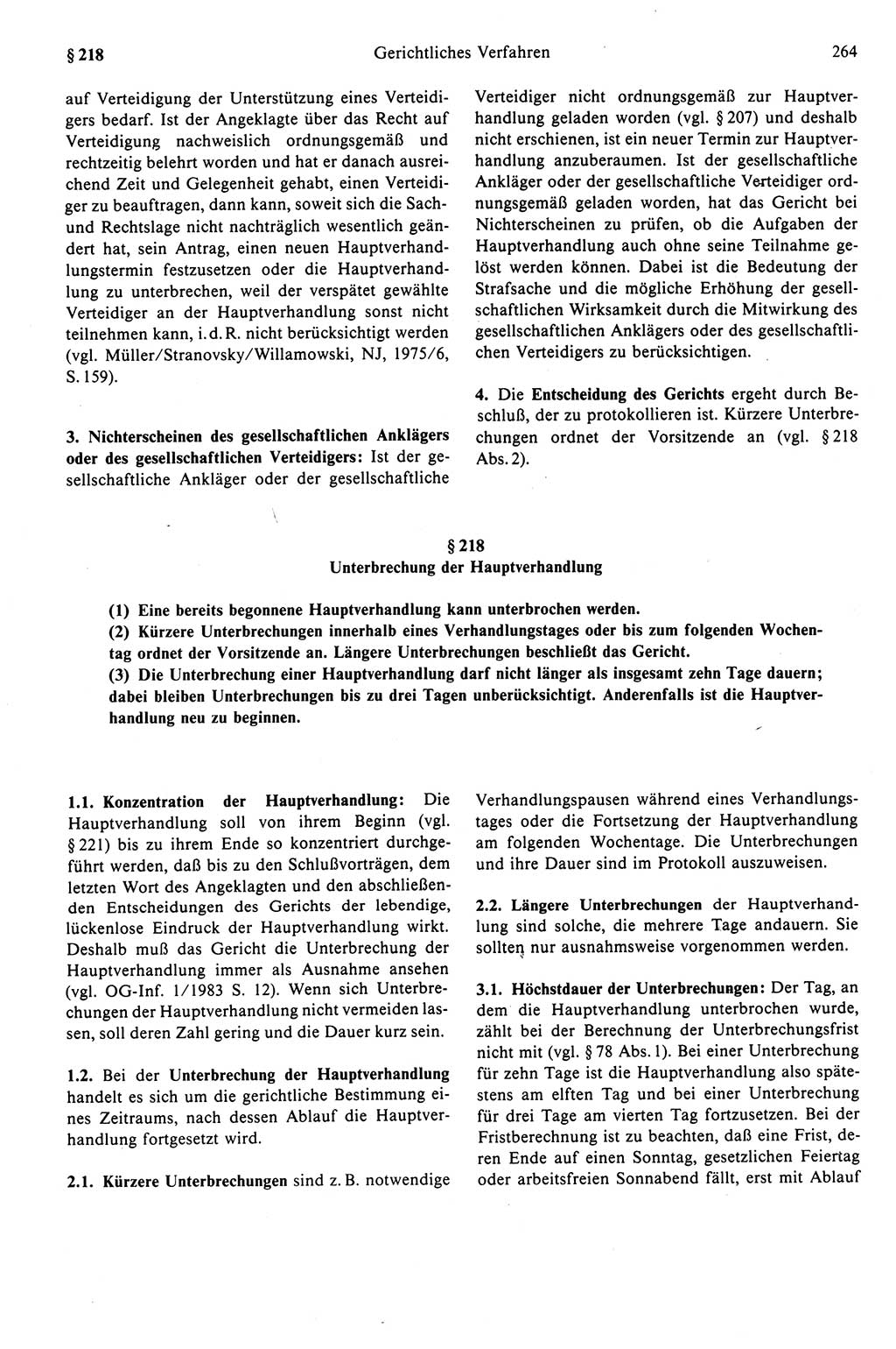 Strafprozeßrecht der DDR (Deutsche Demokratische Republik), Kommentar zur Strafprozeßordnung (StPO) 1989, Seite 264 (Strafprozeßr. DDR Komm. StPO 1989, S. 264)
