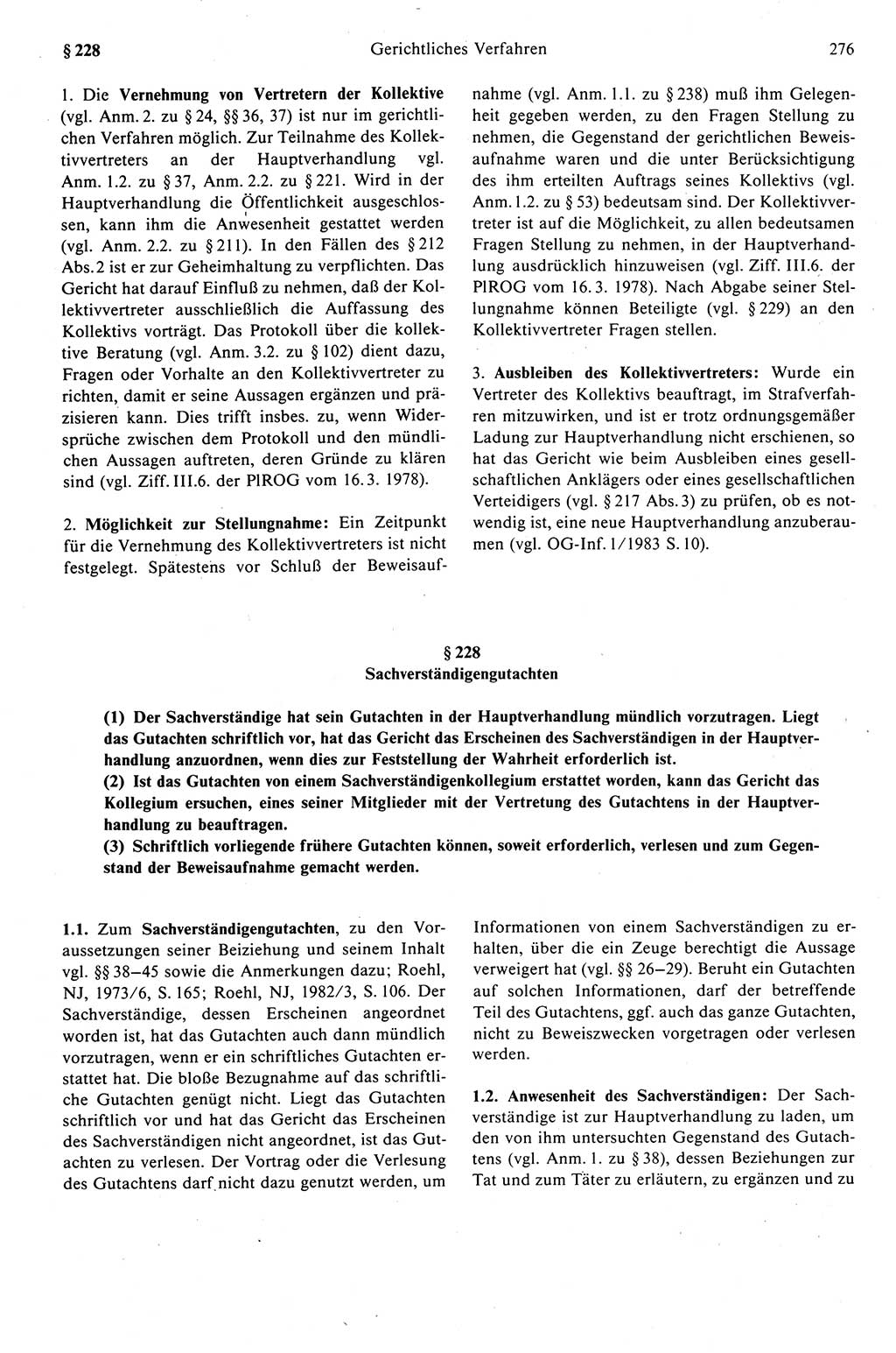 Strafprozeßrecht der DDR (Deutsche Demokratische Republik), Kommentar zur Strafprozeßordnung (StPO) 1989, Seite 276 (Strafprozeßr. DDR Komm. StPO 1989, S. 276)