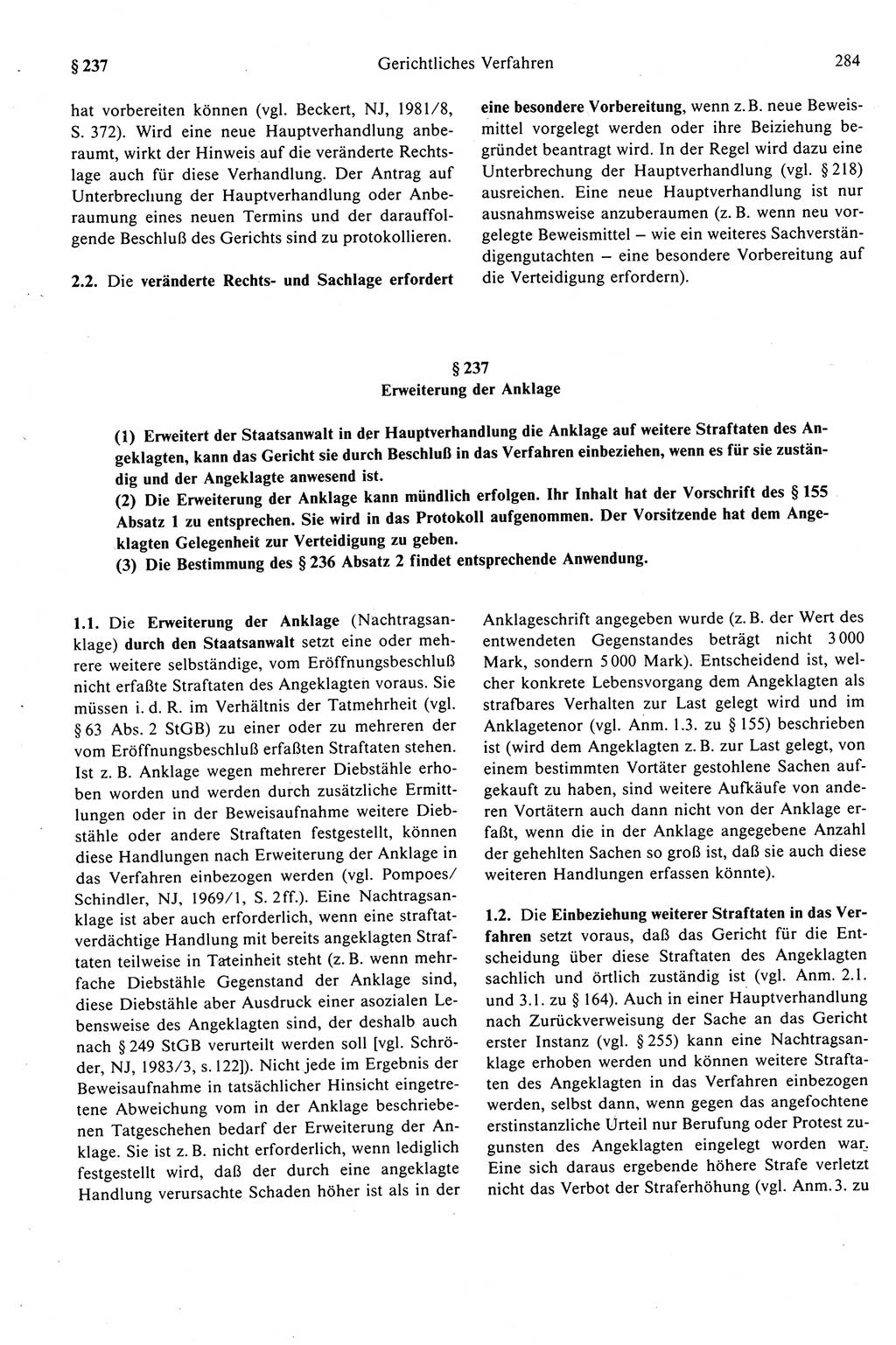 Strafprozeßrecht der DDR (Deutsche Demokratische Republik), Kommentar zur Strafprozeßordnung (StPO) 1989, Seite 284 (Strafprozeßr. DDR Komm. StPO 1989, S. 284)