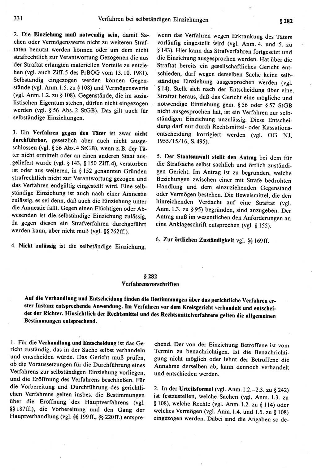 Strafprozeßrecht der DDR (Deutsche Demokratische Republik), Kommentar zur Strafprozeßordnung (StPO) 1989, Seite 331 (Strafprozeßr. DDR Komm. StPO 1989, S. 331)