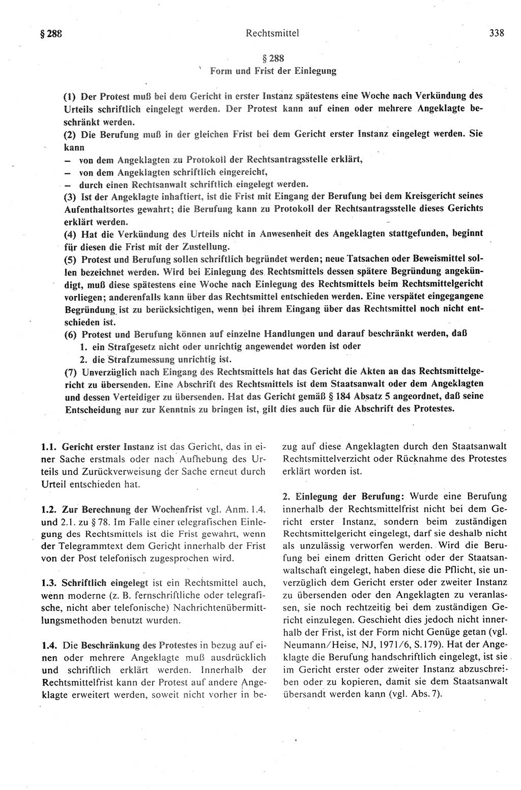 Strafprozeßrecht der DDR (Deutsche Demokratische Republik), Kommentar zur Strafprozeßordnung (StPO) 1989, Seite 338 (Strafprozeßr. DDR Komm. StPO 1989, S. 338)