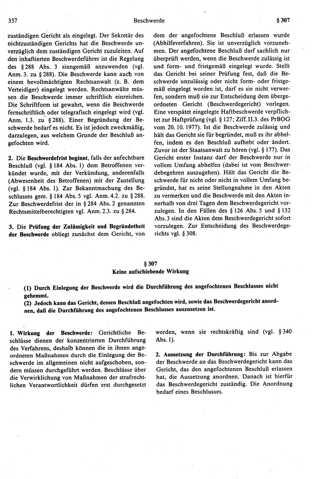 Strafprozeßrecht der DDR (Deutsche Demokratische Republik), Kommentar zur Strafprozeßordnung (StPO) 1989, Seite 357 (Strafprozeßr. DDR Komm. StPO 1989, S. 357)