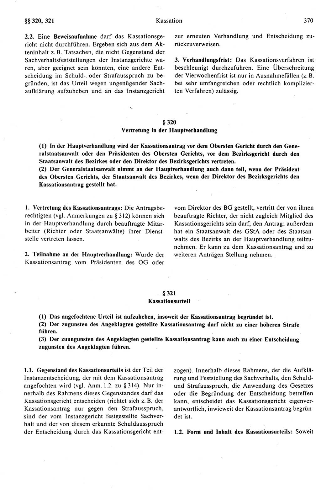 Strafprozeßrecht der DDR (Deutsche Demokratische Republik), Kommentar zur Strafprozeßordnung (StPO) 1989, Seite 370 (Strafprozeßr. DDR Komm. StPO 1989, S. 370)