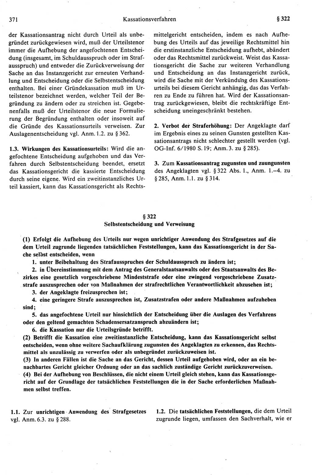 Strafprozeßrecht der DDR (Deutsche Demokratische Republik), Kommentar zur Strafprozeßordnung (StPO) 1989, Seite 371 (Strafprozeßr. DDR Komm. StPO 1989, S. 371)