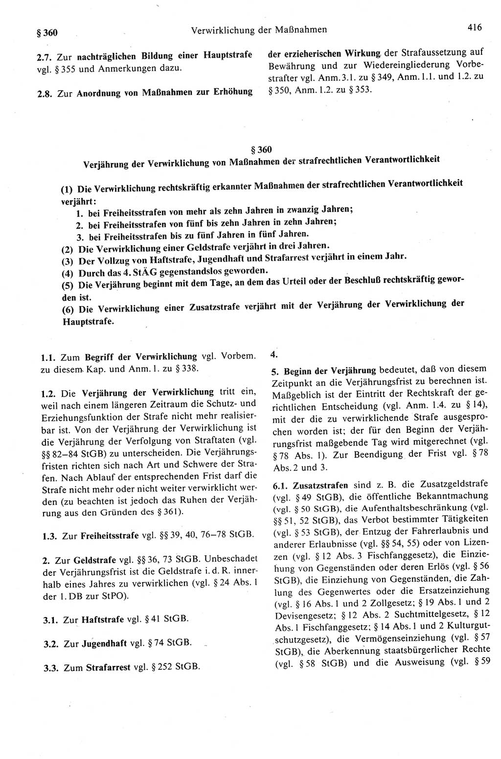 Strafprozeßrecht der DDR (Deutsche Demokratische Republik), Kommentar zur Strafprozeßordnung (StPO) 1989, Seite 416 (Strafprozeßr. DDR Komm. StPO 1989, S. 416)
