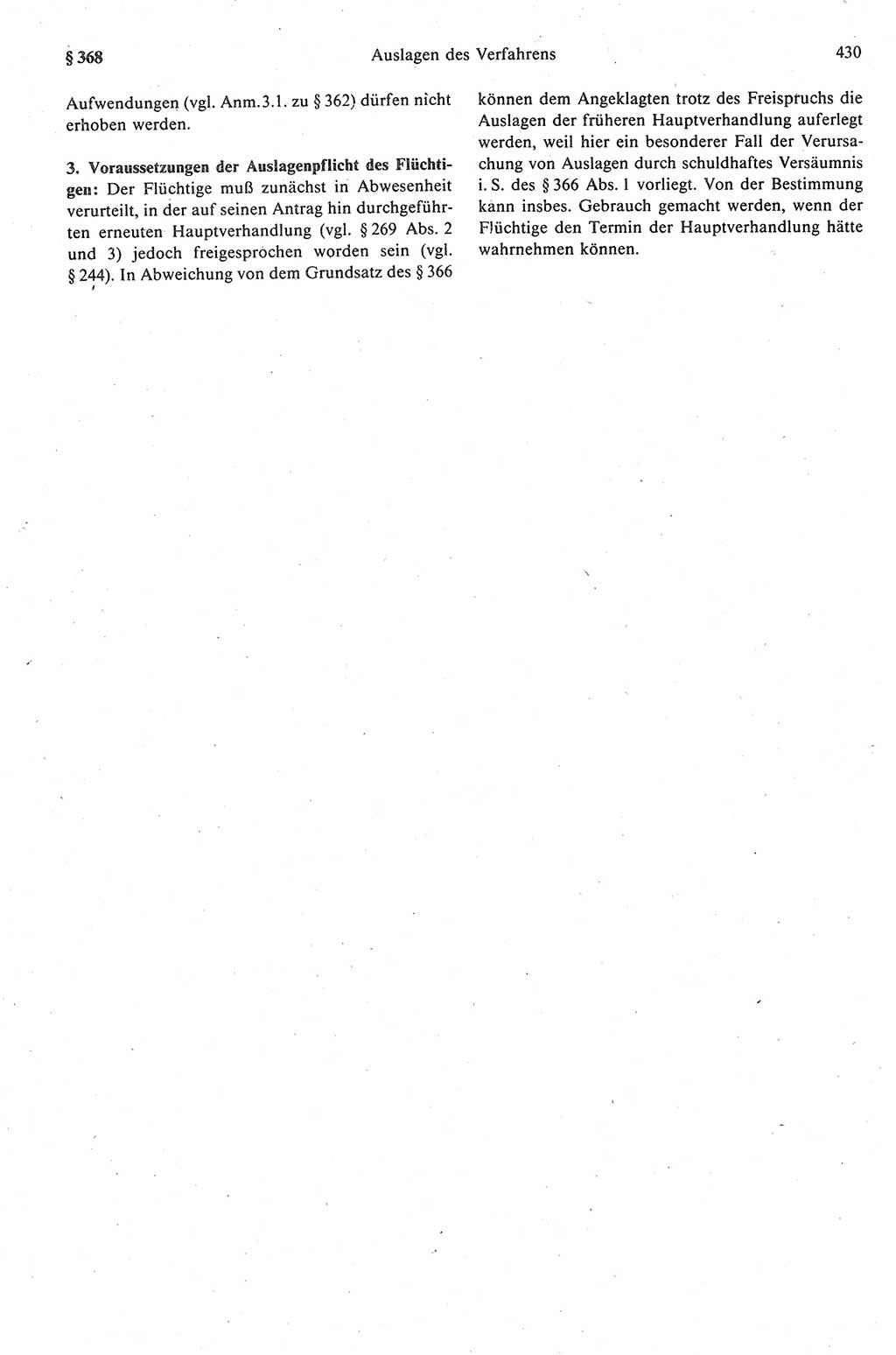 Strafprozeßrecht der DDR (Deutsche Demokratische Republik), Kommentar zur Strafprozeßordnung (StPO) 1989, Seite 430 (Strafprozeßr. DDR Komm. StPO 1989, S. 430)