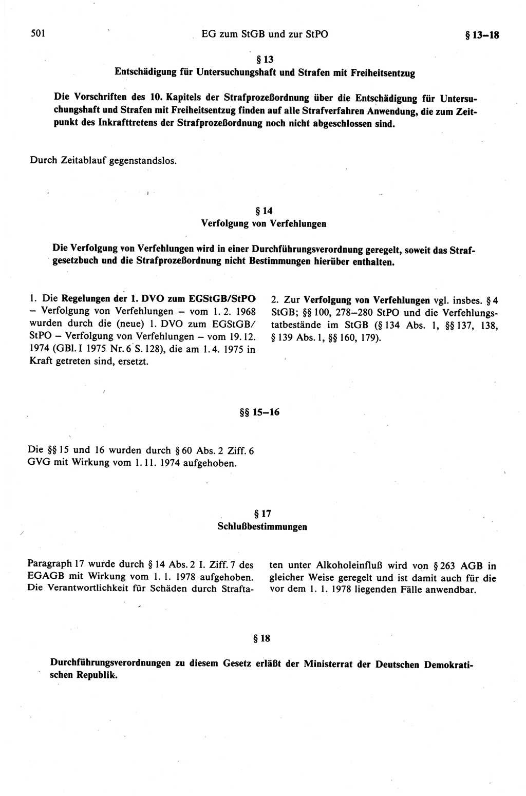 Strafprozeßrecht der DDR (Deutsche Demokratische Republik), Kommentar zur Strafprozeßordnung (StPO) 1989, Seite 501 (Strafprozeßr. DDR Komm. StPO 1989, S. 501)