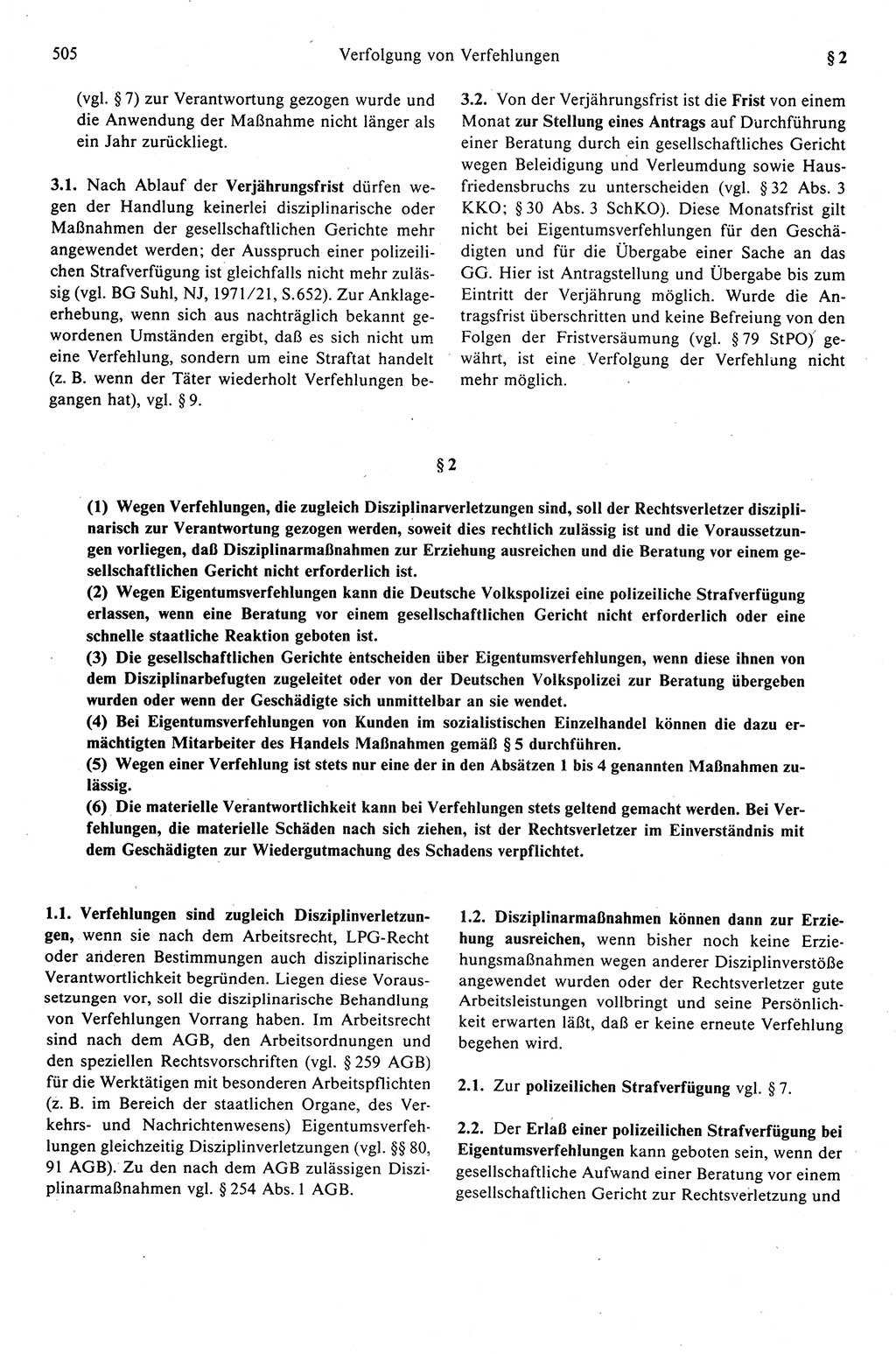 Strafprozeßrecht der DDR (Deutsche Demokratische Republik), Kommentar zur Strafprozeßordnung (StPO) 1989, Seite 505 (Strafprozeßr. DDR Komm. StPO 1989, S. 505)