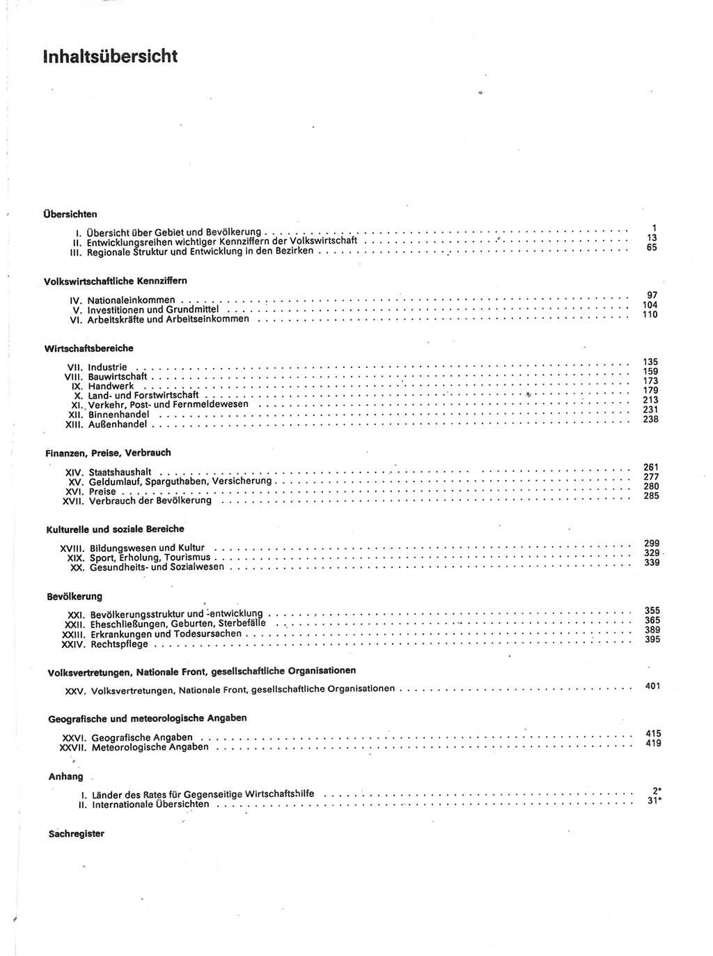 Statistisches Jahrbuch der Deutschen Demokratischen Republik (DDR) 1989, Seite 5 (Stat. Jb. DDR 1989, S. 5)