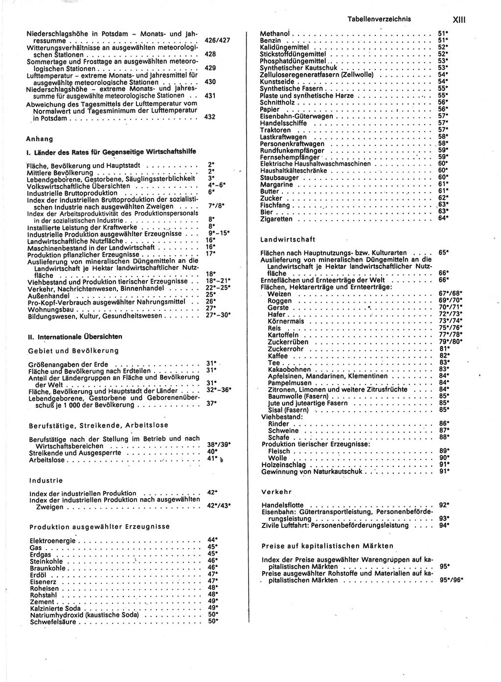 Statistisches Jahrbuch der Deutschen Demokratischen Republik (DDR) 1989, Seite 13 (Stat. Jb. DDR 1989, S. 13)