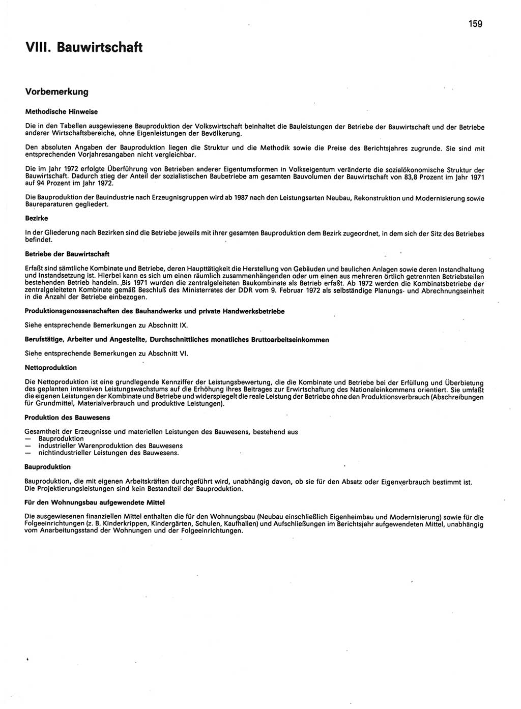 Statistisches Jahrbuch der Deutschen Demokratischen Republik (DDR) 1989, Seite 159 (Stat. Jb. DDR 1989, S. 159)