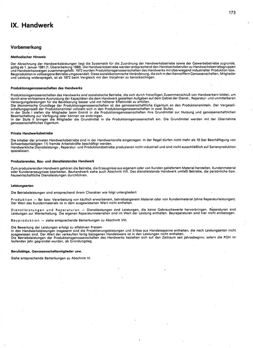 Statistisches Jahrbuch der Deutschen Demokratischen Republik (DDR) 1989, Seite 173 (Stat. Jb. DDR 1989, S. 173)