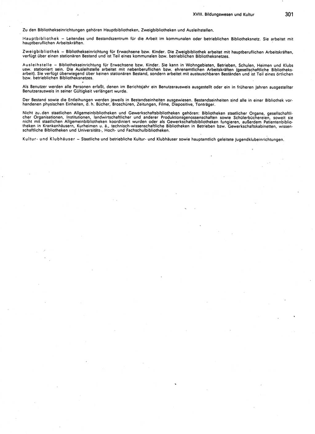 Statistisches Jahrbuch der Deutschen Demokratischen Republik (DDR) 1989, Seite 301 (Stat. Jb. DDR 1989, S. 301)