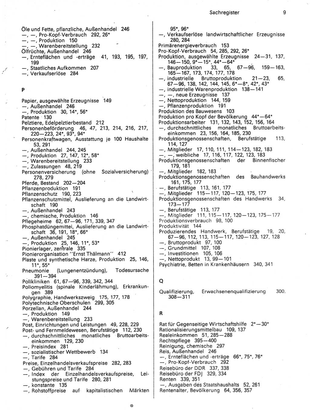 Statistisches Jahrbuch der Deutschen Demokratischen Republik (DDR) 1989, Seite 9 (Stat. Jb. DDR 1989, S. 9)