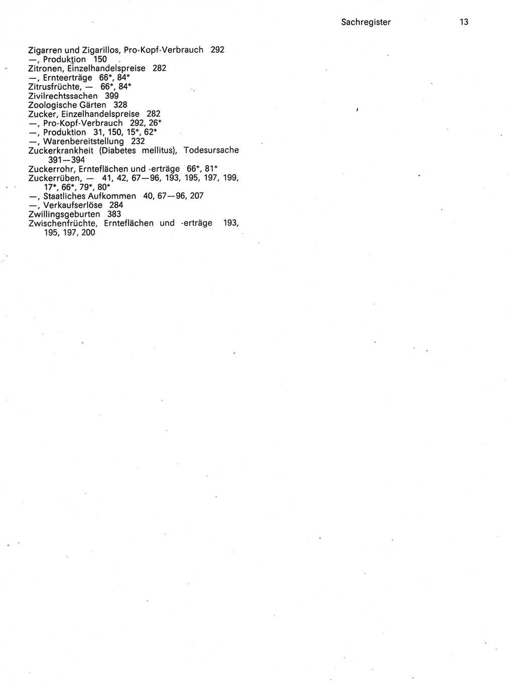 Statistisches Jahrbuch der Deutschen Demokratischen Republik (DDR) 1989, Seite 13 (Stat. Jb. DDR 1989, S. 13)