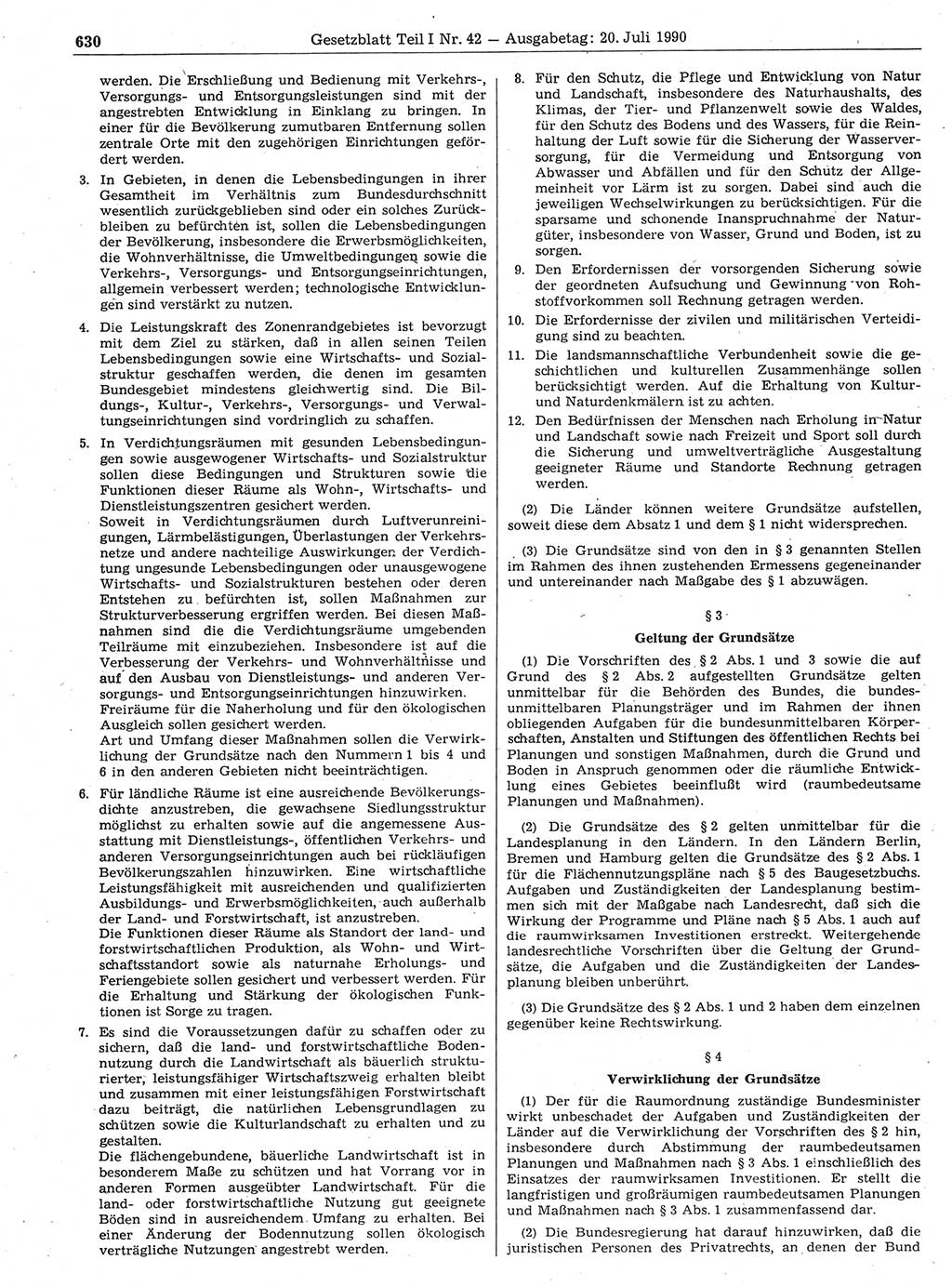 Gesetzblatt (GBl.) der Deutschen Demokratischen Republik (DDR) Teil Ⅰ 1990, Seite 630 (GBl. DDR Ⅰ 1990, S. 630)