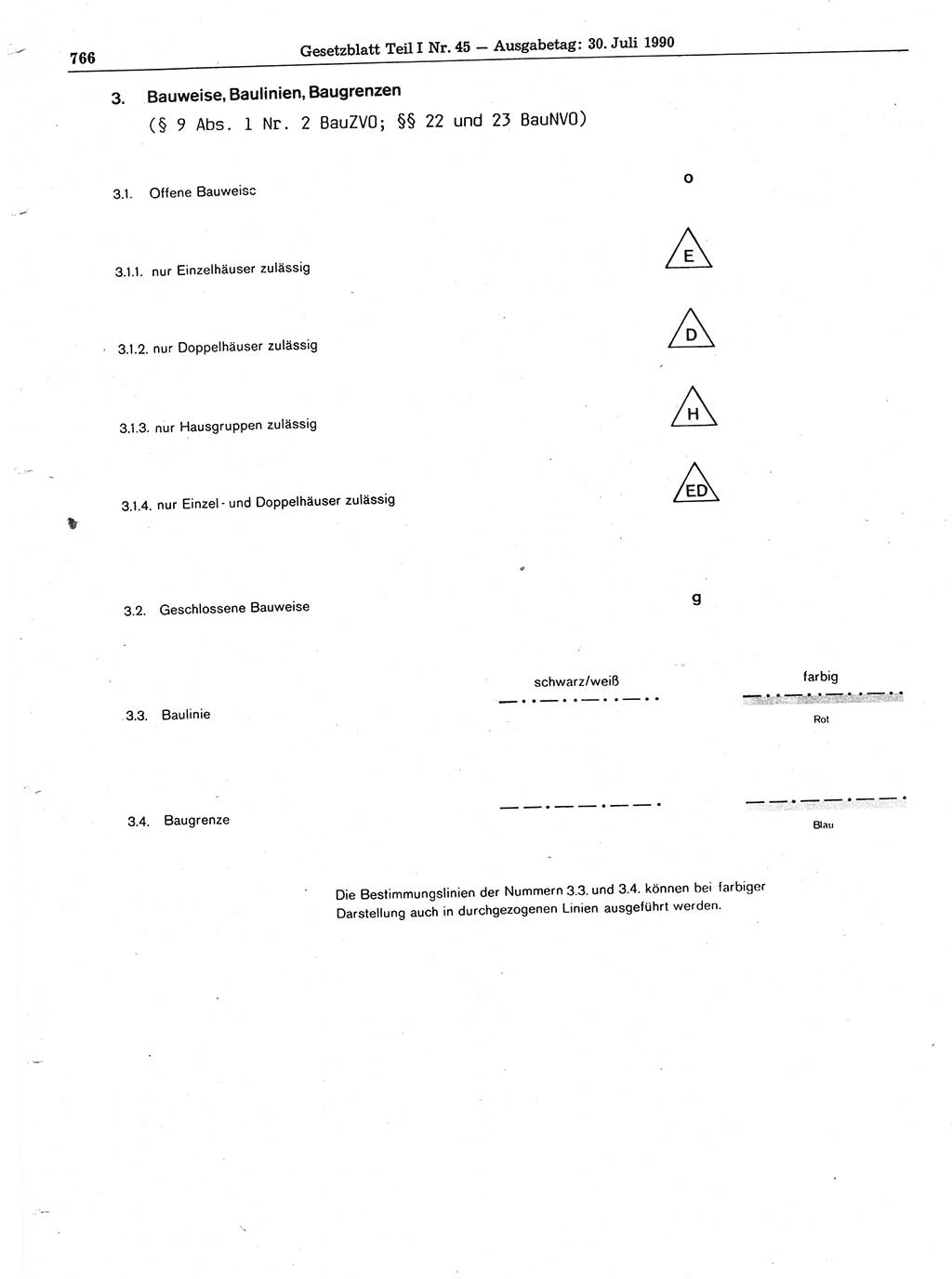 Gesetzblatt (GBl.) der Deutschen Demokratischen Republik (DDR) Teil Ⅰ 1990, Seite 766 (GBl. DDR Ⅰ 1990, S. 766)