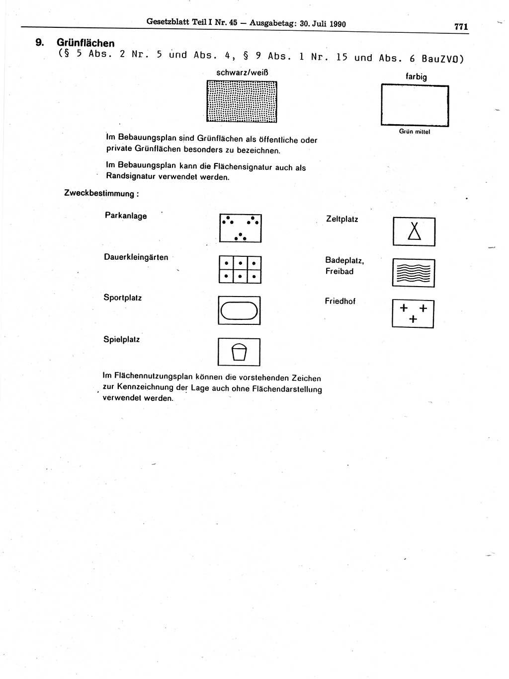 Gesetzblatt (GBl.) der Deutschen Demokratischen Republik (DDR) Teil Ⅰ 1990, Seite 771 (GBl. DDR Ⅰ 1990, S. 771)