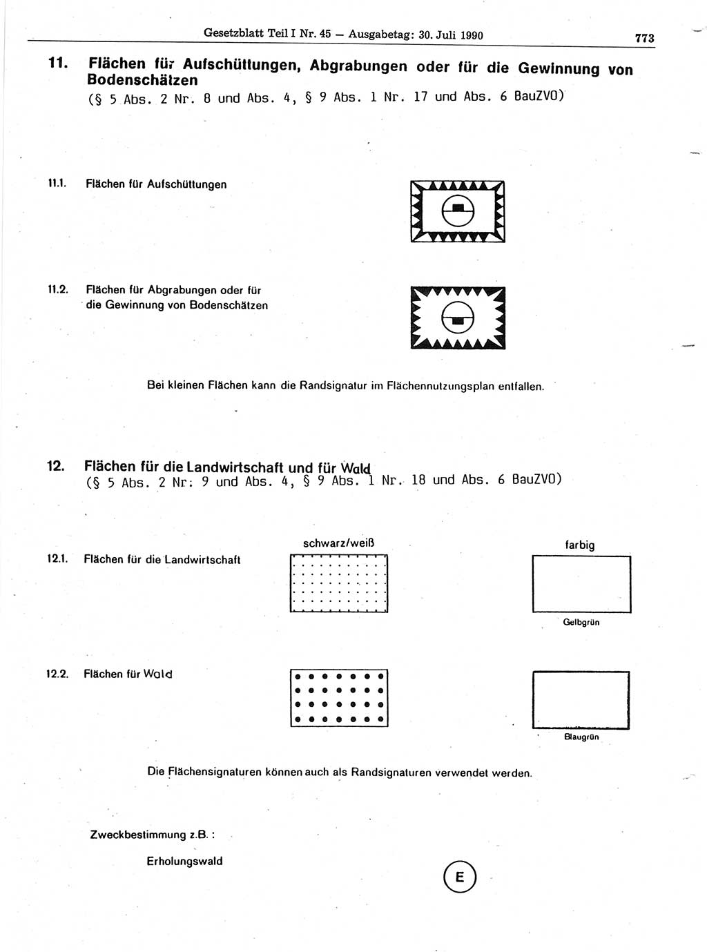 Gesetzblatt (GBl.) der Deutschen Demokratischen Republik (DDR) Teil Ⅰ 1990, Seite 773 (GBl. DDR Ⅰ 1990, S. 773)