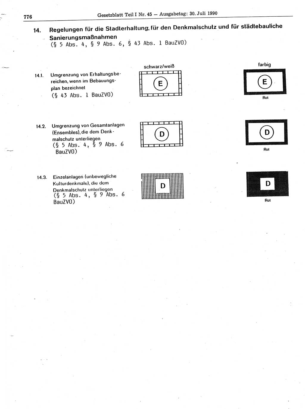 Gesetzblatt (GBl.) der Deutschen Demokratischen Republik (DDR) Teil Ⅰ 1990, Seite 776 (GBl. DDR Ⅰ 1990, S. 776)