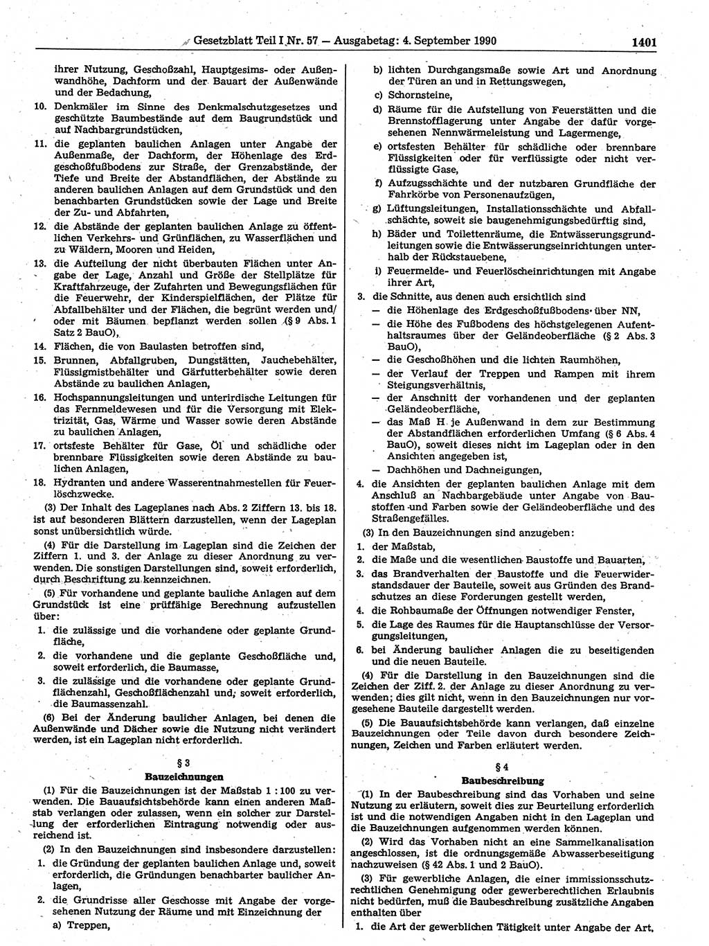 Gesetzblatt (GBl.) der Deutschen Demokratischen Republik (DDR) Teil Ⅰ 1990, Seite 1401 (GBl. DDR Ⅰ 1990, S. 1401)