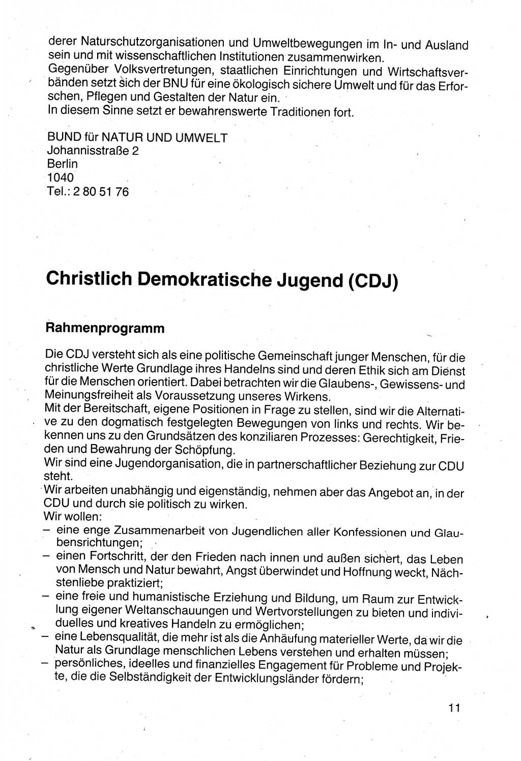 Politische Parteien und Bewegungen der DDR (Deutsche Demokratische Republik) über sich selbst 1990, Seite 11 (Pol. Part. Bew. DDR 1990, S. 11)