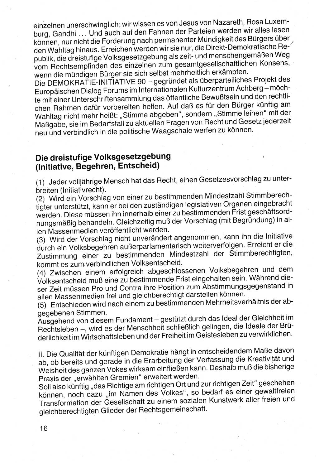 Politische Parteien und Bewegungen der DDR (Deutsche Demokratische Republik) über sich selbst 1990, Seite 16 (Pol. Part. Bew. DDR 1990, S. 16)